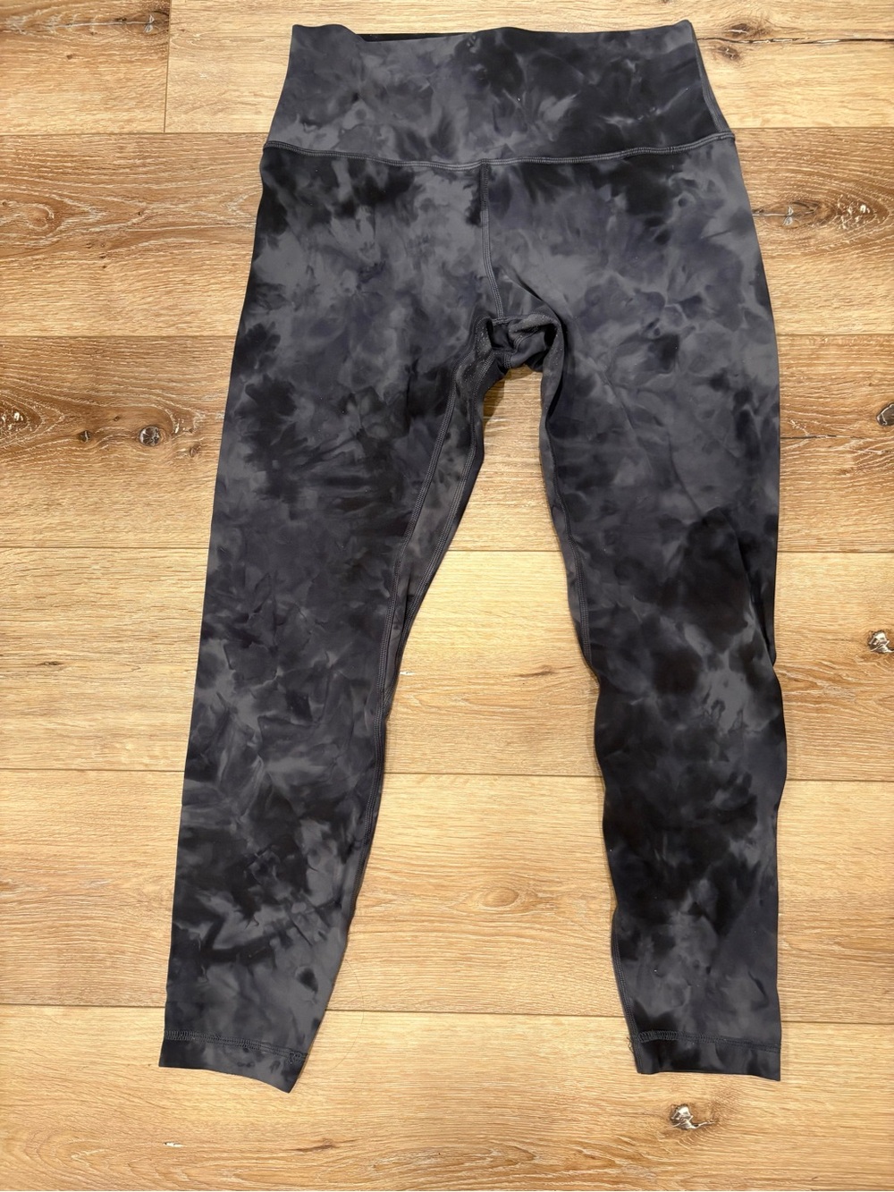 Womens Lululemon Align High Rise Leggings 25" Diamond Dye Pitch Graphite Grey-10